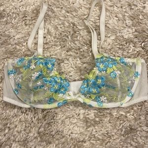 NWOT Hanky Panky Embroidered Lace Underwire Bra-S/34